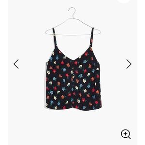 Madewell Button Down Cami in Pressed Flowers